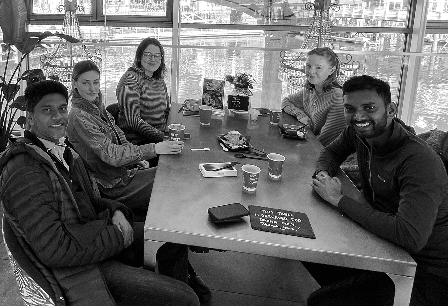 Cardiff App Developers team working by the office windows